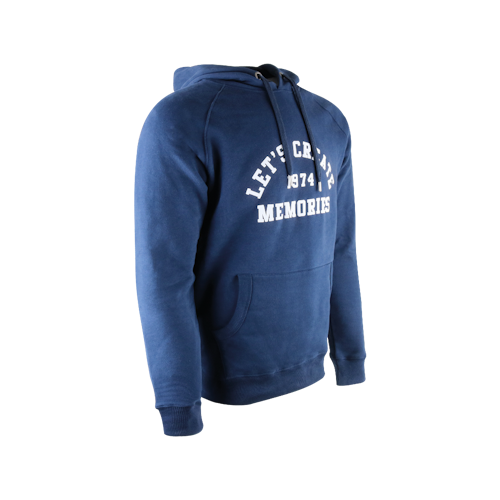 Big Green Egg Hoodie - Lets create - Blau