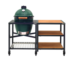 Big Green Egg Modulare Außenküche LARGE mit Erweiterungstisch