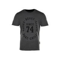 Big Green Egg T-Shirt - Since 74 - Holzkohlegrau