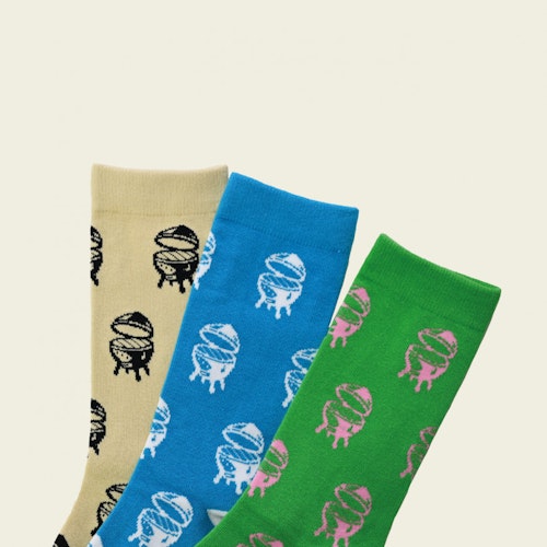 Big Green Egg Socken - Dreierpackung